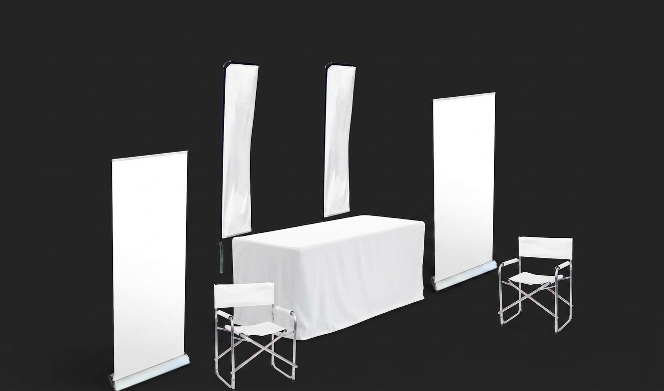 Conference Event Kit contents, shown unbranded