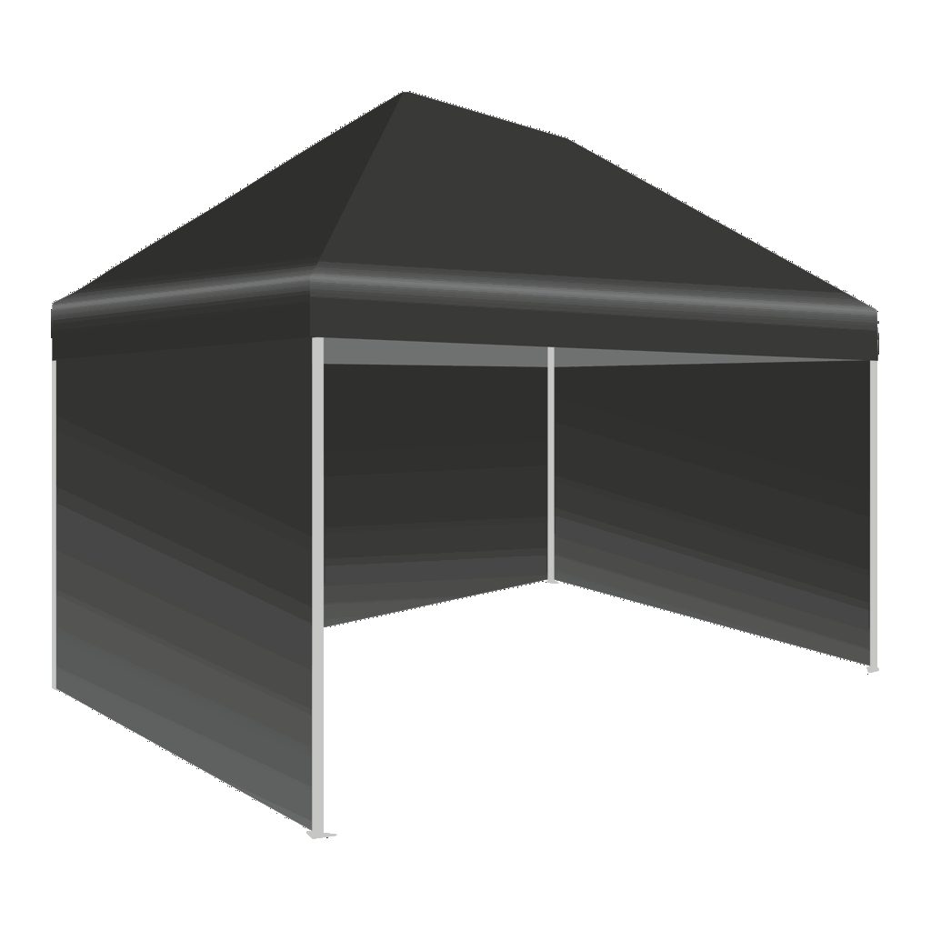3m x 6m Alu Gazebo with walls fitted, option 3 of 3
